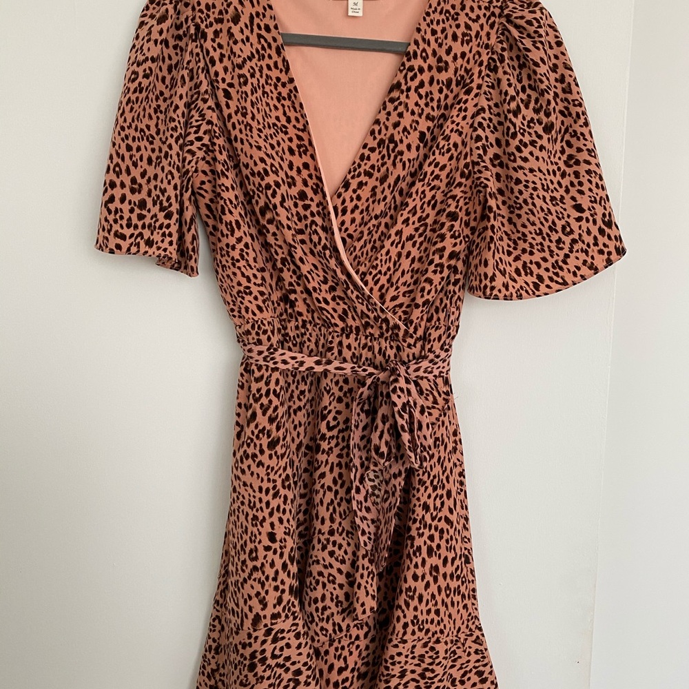 Pink Leopard Francesca’s wrap dress